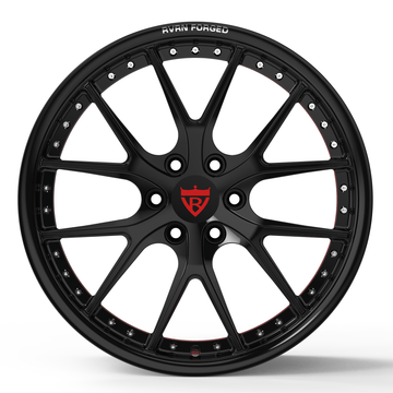 Custom Forged Monoblock Wheel RV-MD03 for Dodge Viper 6 Lug Pattern - Black Performance Rim
